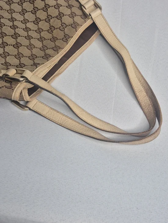 Gucci Vintage Beige GG Canvas Shoulder Bag - Picture 17 of 17